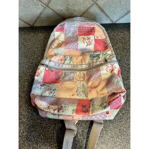 LeSportsac Pastel Floral Print Small Backpack 3 Pockets Adjustable Straps